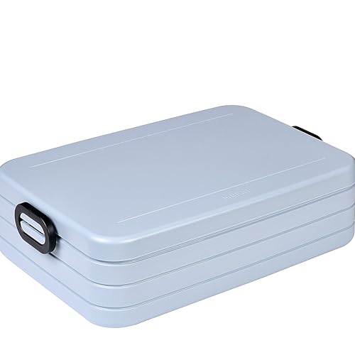 Mepal - Lunchbox Take a Break Large - Brotdose To Go - Für 4 Sandwiches oder 8 Brotscheiben - Meal Prep Box - Essensbox mit Unterteilung - Spülmaschinenfest - 1500 ml - '22 Nordic Blue Mepal - Lunchbox Take a Break Large - Brotdose To Go - Für 4 Sandwiches oder 8 Brotscheiben - Meal Prep Box - Essensbox mit Unterteilung - Spülmaschinenfest - 1500 ml - '22 Nordic Blue von Mepal