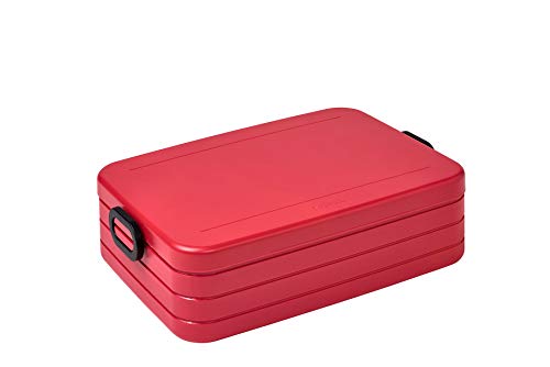 Mepal Take a Break Large Nordic red– 1500 ml Inhalt – Lunchbox mit Trennwand – ideal für Mealprep – spülmaschinenfest, ABS von Mepal