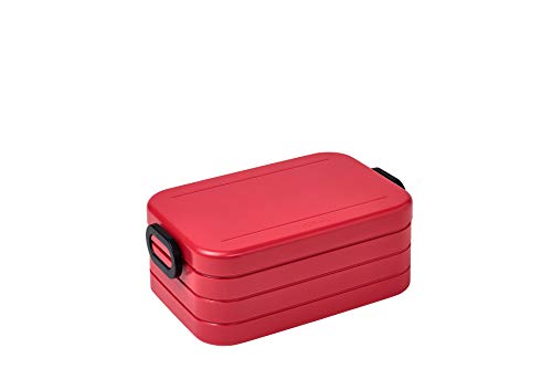 Mepal Take a Break midi – Nordic red – 900 ml Inhalt – Lunchbox mit Trennwand – ideal für Mealprep – spülmaschinenfest, ABS von Mepal