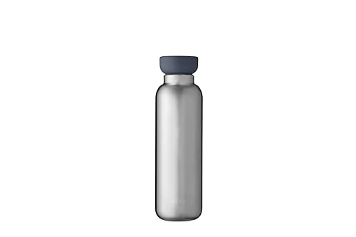 Mepal - Isolierflasche Ellipse - Doppelwandige Thermo Wasserflasche - Thermosflasche für Unterwegs - 12 Stunden heiß & 24 Stunden kalt - Edelstahl - 500 ml - Natural brushed von Mepal