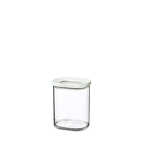 Mepal Transparente Vorratsdosen mit Deckel Mini - Lebensmittelbehälter Rechteckige - Küchenorganizer & Aufbewahrungsbox aus Kunststoff - Vorratsbehälter Luftdicht & Stapelbar - 375 ml - White von Mepal
