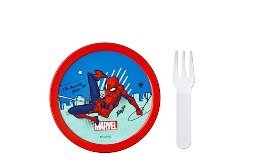 Mepal - Obstbox Campus - Snackbox für Kinder - Spülmaschinen- und mikrowellenfest - BPA-frei - 300 ml - Spiderman von Mepal