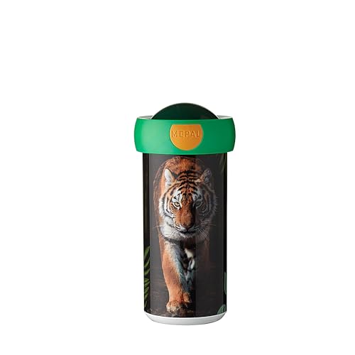 Mepal - Verschlussbecher Campus - Trinkbecher - Auslaufsicherer Wasserflasche für Kinder - Wiederverwendbarer Becher - BPA-frei & Spülmaschinenfest - 300 ml - Wild Tiger von Mepal