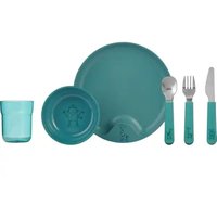 [NEUWERTIG] Mepal Kindergeschirrset Set Kinder Geschirrset Mio Deep Turquoise 6 Teilig B-Ware von Mepal