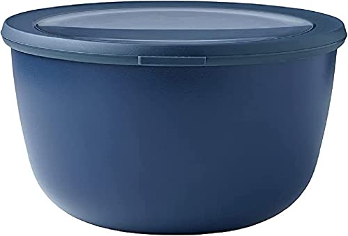 Mepal - Multi Bowl Cirqula Round - Vorratsdose mit Deckel - Geeignet als Luftdichte Aufbewahrungsbox für den Kühlschrank, Mikrowellengeschirr & als Frischhaltedosen - 3000 ml - Nordic Denim von Mepal