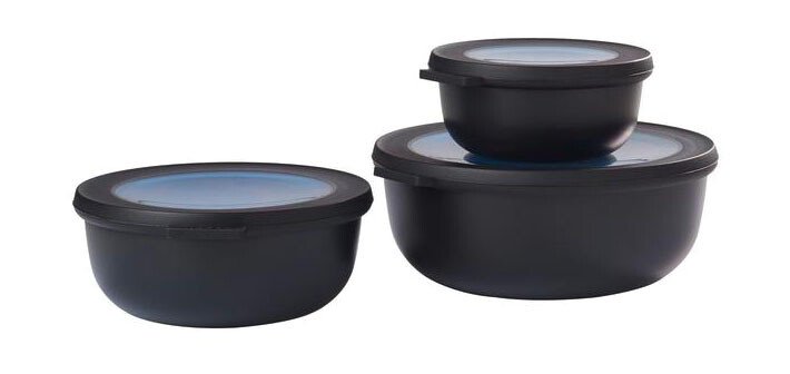Starter Set Cirqula flach Multibowl 3tlg. nordic black von Mepal