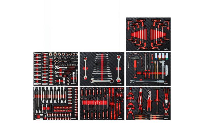 Mephisto-Tools Werkzeugset, (Set), metrisch, inkl. Soft Inlay in Carbon-Optik passend zu WZW 71008 von Mephisto-Tools