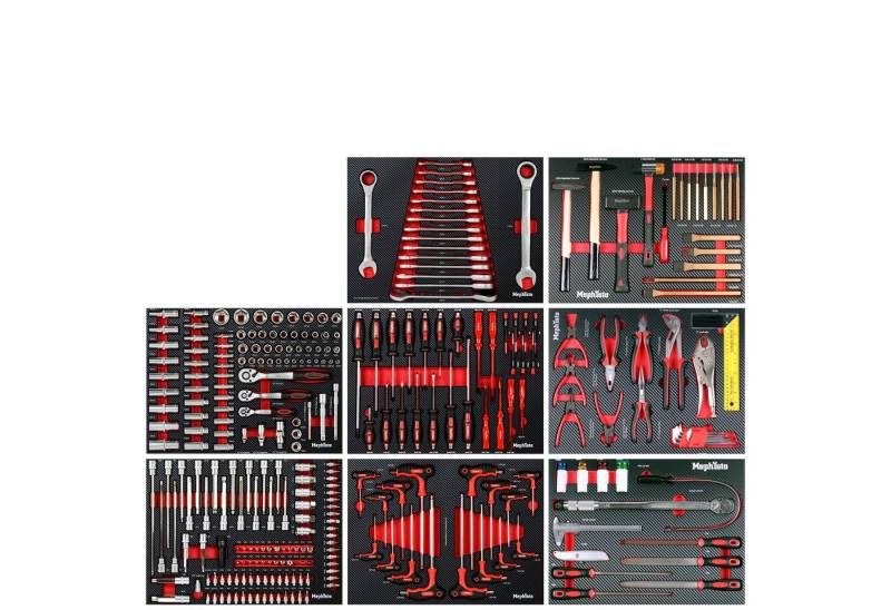 Mephisto-Tools Werkzeugset, (Set), metrisch, inkl. Soft Inlay in Carbon-Optik passend zu WZW 71012 von Mephisto-Tools