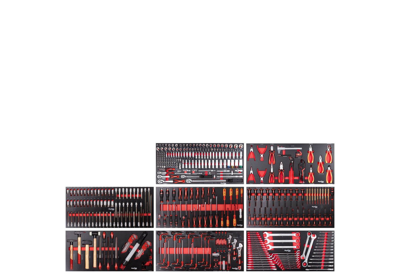 Mephisto-Tools Werkzeugset, (Set), metrisch, inkl. Soft Inlay in Carbon-Optik passend zu WZW 71015 von Mephisto-Tools