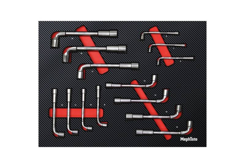 Mephisto-Tools Werkzeugset, (Set), metrisch, inkl. Soft Inlay in Carbon-Optik von Mephisto-Tools