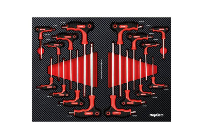 Mephisto-Tools Werkzeugset, (Set), metrisch, inkl. Soft Inlay in Carbon-Optik von Mephisto-Tools