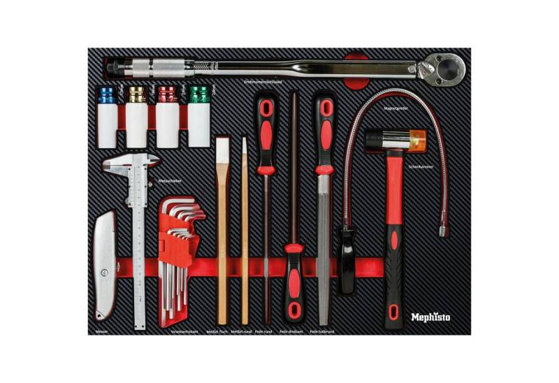 Mephisto-Tools Werkzeugset, (Set), metrisch, inkl. Soft Inlay in Carbon-Optik von Mephisto-Tools