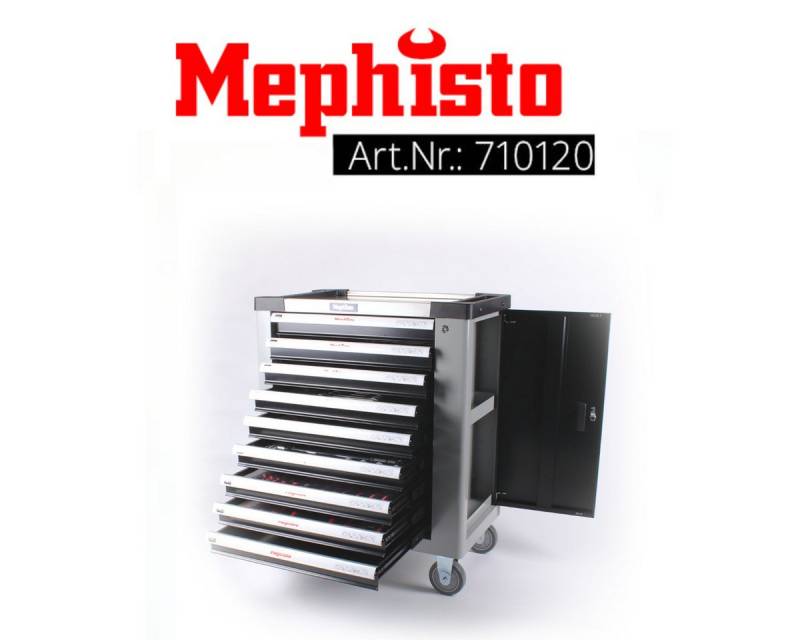 Mephisto-Tools Werkzeugwagen, (fertig montiert), 9 abschließbare Schubladen von Mephisto-Tools