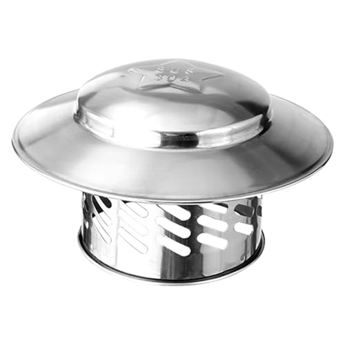 Edelstahl Schornsteins Abdeckung, Schornsteinabdeckung Außen - Dauerhaft, Blockieren Sie Das Eindringen Großer Fremdkörper | Multifunktionale Abluftöffnungsabdeckung Für Alle Arten Von von Mequou