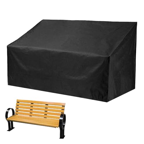 Mequou Gartenbank Abdeckung, Abdeckhauben Für Bänke 2/3/4 Sitzer Gartenbank Abdeckung Mit Verstellbare Nylon-Zugbänder, 210D Oxford-Stoff Wasserdicht, Winddicht Für Patio-Sofas von Mequou