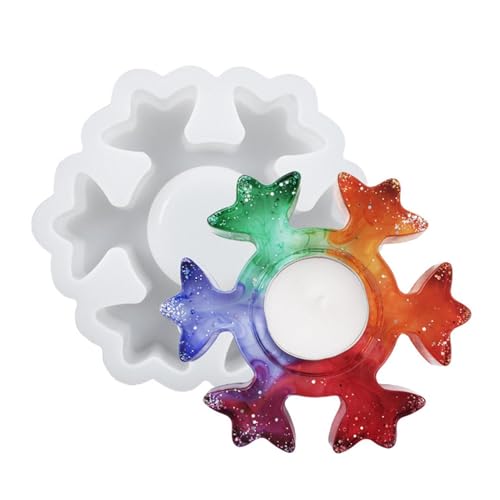 Silikonform Kerzenhalter - Schneeflocke Und Weihnachtsbaum Für Teelichthalter, Langlebig | Perfekt Für Acrylfarbe, Gips, Ton, Mehr, Weihnachten Halloween Erntedankfest Deko Silikonform Kerzenhalter - Schneeflocke Und Weihnachtsbaum Für Teelichthalter, Langlebig | Perfekt Für Acrylfarbe, Gips, Ton, Mehr, Weihnachten Halloween Erntedankfest Deko von Mequou
