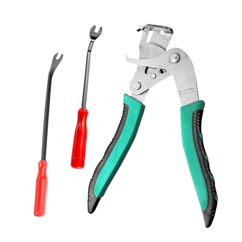 Türverkleidung Zange, 17cm Verkleidungsclip-Zange, ABS & Edelstahl, Rutschfester Griff, Robust Und Langlebig | Multifunktionale Autoreparatur Hilfsmittel Für Anfänger Und Mechaniker von Mequou