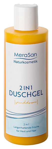 MeraSan veganes Duschgel 2in1 Natural Sanddorn für Haut & Haar - 200ml von MeraSan
