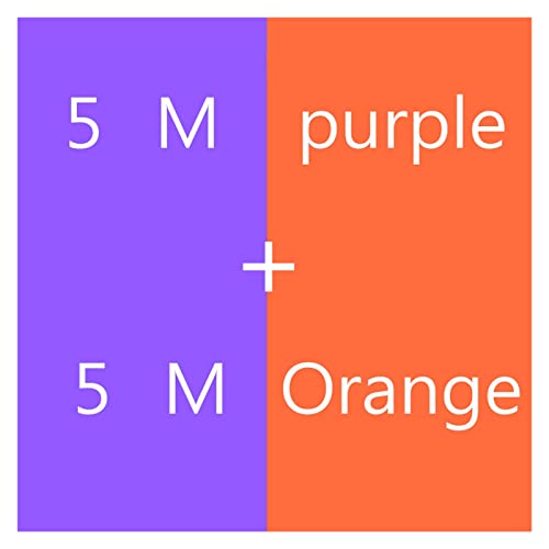 10 Meter weicher hochtemperaturbeständiger Silikondraht 7 8 910 11 12 13 14 15 16 18 18 20 22AWG (Color : Purple and orange, Size : 10M_18 AWG 0.75MM) von Meracm