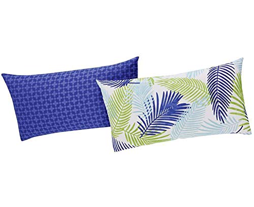 Meradiso 2 x Renforce Wendekissenbezüge Hochwertig Weich 40x80cm Palmen von Meradiso
