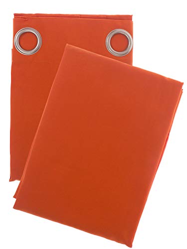 Meradiso Vorhangschal Set 2 Stück Blickdicht Vorhang Gardine 135 x 265 cm Orange Meradiso Vorhangschal Set 2 Stück Blickdicht Vorhang Gardine 135 x 265 cm Orange von Meradiso