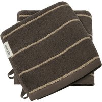 Meraki - Handtuch, 50 x 100 cm, stripe army (2er-Set) von Meraki