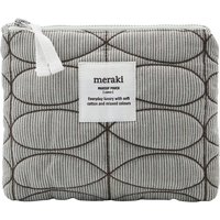 Meraki - Mentha Kosmetiktasche 19 x 14 cm, light grey / army green von Meraki