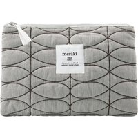 Meraki - Mentha Kosmetiktasche 30 x 20 cm, light grey / army green von Meraki