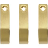 Meraki - Thapsus Haken, mattes Messing-Finish (3er-Set) von Meraki