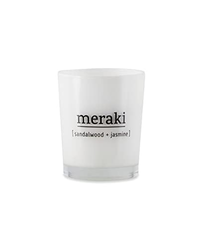Meraki mkap021 Sandelholz und Jasmin Duftkerze, sojaöl, Small von Meraki