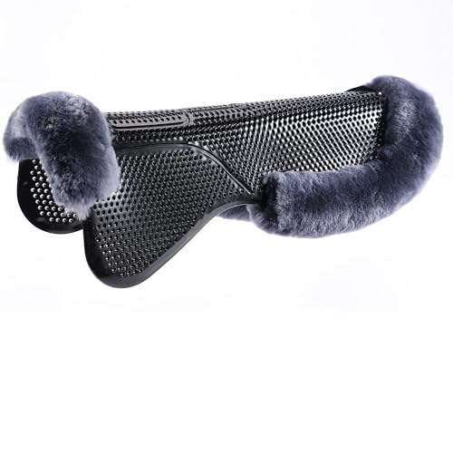 Merauno Full Active Soft Gel Pad mit Lammfell Sattel Pad Memory Stoßdämpfer Anti-Rutsch und Luftfreisetzung Schwarzes Gel Pad Merauno Full Active Soft Gel Pad mit Lammfell Sattel Pad Memory Stoßdämpfer Anti-Rutsch und Luftfreisetzung Schwarzes Gel Pad von Merauno