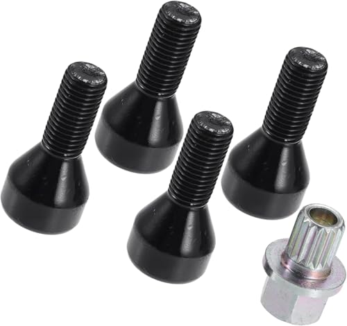Merautop SJ 36136786419 Felgenschloss Sicherheits Radschrauben Muttern Set M12 x 1,5 Ersatz für 1/3/5/6 Serie E88 E60 E90 36131180882 36136764057 von Merautop SJ