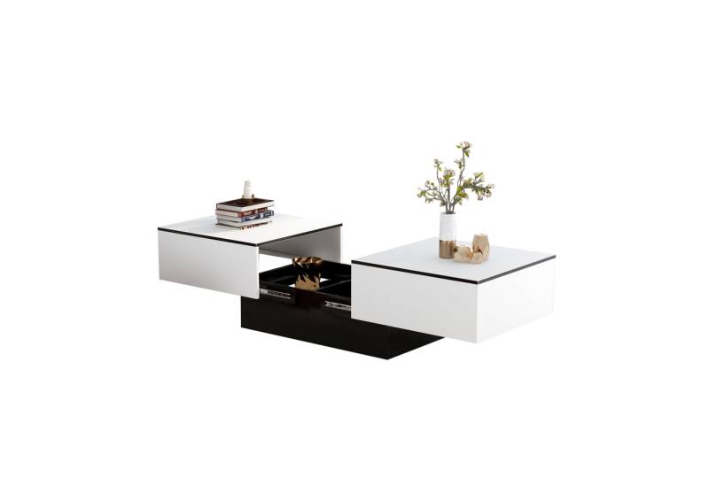 Merax Couchtisch mit Barfunktion, Wohnzimmertisch mit ausziehbarem Tischplatte Merax Couchtisch mit Barfunktion, Wohnzimmertisch mit ausziehbarem Tischplatte von Merax