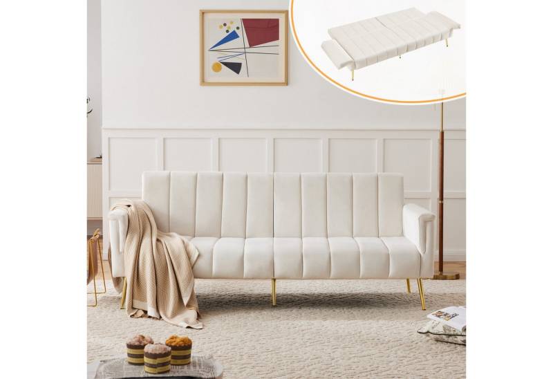 Merax Schlafsofa, mit Bettfunktion,Bettsofa,Klappsofa,Gästebett von Merax