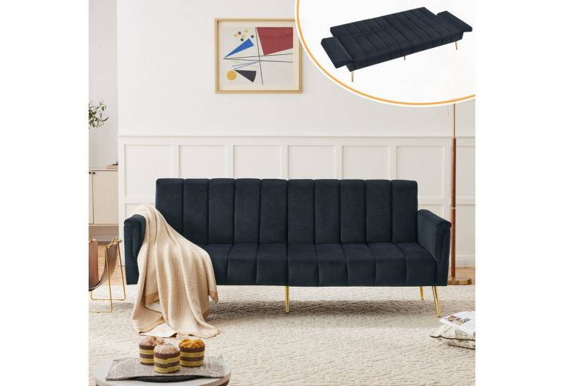 Merax Schlafsofa, mit Bettfunktion,Bettsofa,Klappsofa,Gästebett von Merax