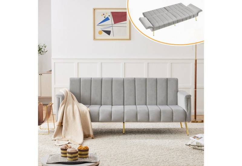 Merax Schlafsofa, mit Bettfunktion,Bettsofa,Klappsofa,Gästebett von Merax