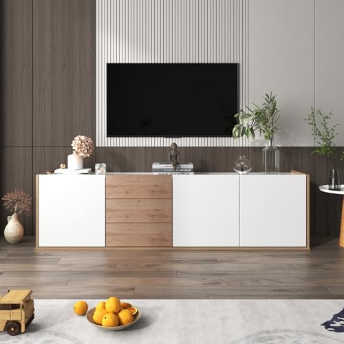Merax TV-Schrank TV-Möbel Hängend TV Lowboard Weiß von Merax