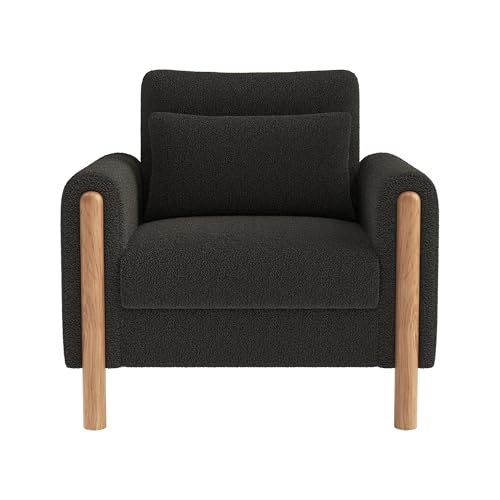Moderner Teddy-Sessel mit dicken Kissen & Armlehnen – Bequemer Relaxsessel 1-Sitzer für Wohnzimmer, Schlafzimmer & Büro von Merax