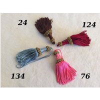 Quaste Schleife Schlüssel Vintage Lamé Dekoration Antike Möbel Vorhänge Hergestellt in Italien Florenz Handgefertigt von MerceriaNoeViu