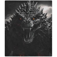 Blankets Godzilla Microfiber Blanket King Of Monsters Home Decor Cozy Couch Throw Movie Night Gift Unique Bedroom Accent Pop Culture Room von MerchTeeShop