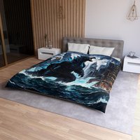 Duvet Cover Microfiber Godzilla Kaiju Gojira Monster Comics von MerchTeeShop