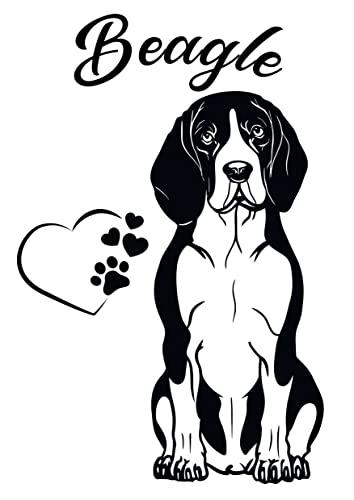 Autoaufkleber/Sticker/für Innen und Außen 28 cm schwarz Hund Beagle 03 Autoaufkleber/Sticker/für Innen und Außen 28 cm schwarz Hund Beagle 03 von Merchandise for Fans