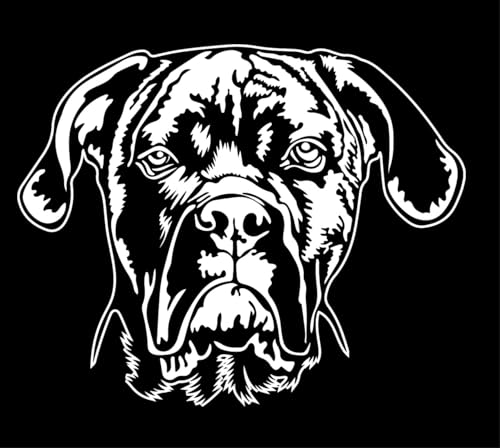 Autoaufkleber/Sticker/für Innen und Außen 28 cm weiß Cane Corso 04 von Merchandise for Fans