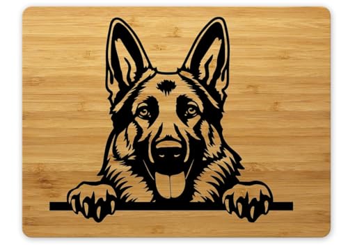 Bambus Schneidebrett Frühstücksbrettchen 15x20cm Hund Deutscher Schäferhund 01 Bambus Schneidebrett Frühstücksbrettchen 15x20cm Hund Deutscher Schäferhund 01 von Merchandise for Fans