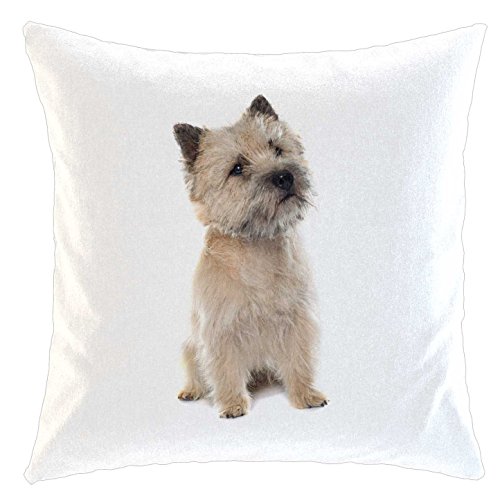 Kissen/weiches Kuschelkissen mit Füllung 40x40cm - Motiv: Cairn Terrier | 002 von Merchandise for Fans