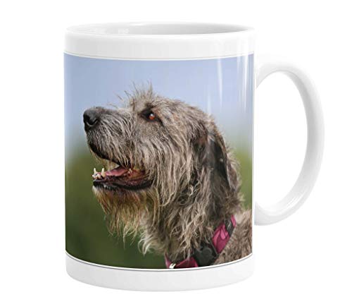 Merchandise for Fans Becher aus Keramik - 330 ml Motiv: Irische Wolfshunde (01) von Merchandise for Fans