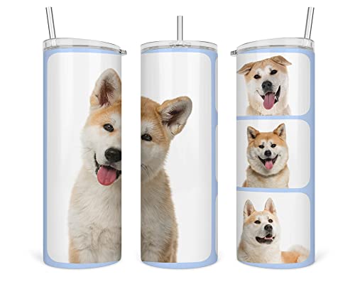 Merchandise for Fans Edelstahlbecher/Thermobecher/Isolierbecher/Coffee-to-go |nachhaltig | 600 ml | Deckel | Trinkhalm | Motiv: Akita Inu Merchandise for Fans Edelstahlbecher/Thermobecher/Isolierbecher/Coffee-to-go |nachhaltig | 600 ml | Deckel | Trinkhalm | Motiv: Akita Inu von Merchandise for Fans