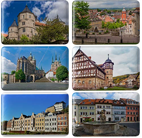 Merchandise for Fans Meine Heimat… Thüringen/Deutschland - 6 rechteckige Kühlschrankmagnete 7X 4,5 cm - 01 Merchandise for Fans Meine Heimat… Thüringen/Deutschland - 6 rechteckige Kühlschrankmagnete 7X 4,5 cm - 01 von Merchandise for Fans