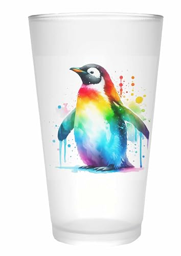 Merchandise for Fans Trinkglas |Saftglas | Glas | Becher | matt | 450ml - Vogel Pinguin 132 Merchandise for Fans Trinkglas |Saftglas | Glas | Becher | matt | 450ml - Vogel Pinguin 132 von Merchandise for Fans