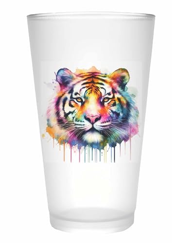 Merchandise for Fans Trinkglas |Saftglas | Glas | Becher | matt | 450ml - Wildtier Tiger 152 Merchandise for Fans Trinkglas |Saftglas | Glas | Becher | matt | 450ml - Wildtier Tiger 152 von Merchandise for Fans